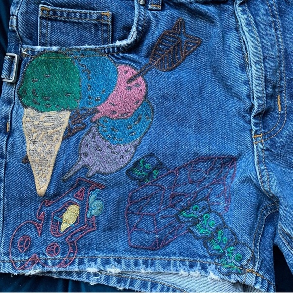 ZADIG & VOLTAIRE DENIM SHORTS - Picture 8 of 15